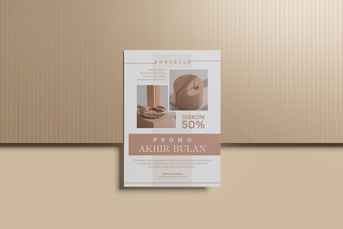 A4 flyer on wood mockup, a Flyer Template by Creative_A23 (Photo 5 of 5)