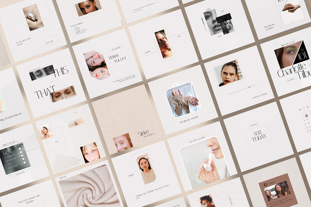 Allure Social Media Kit Canva, a Social Media Template by goodesign (Photo 2 of 14)