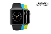 Best vector Apple Watch(full)+ BONUS, a Product Mockup by voin_Sveta (Thumbnail 6 of 7)