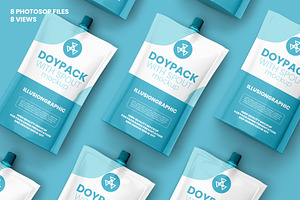 Doypack Pouch With Spout Mockup