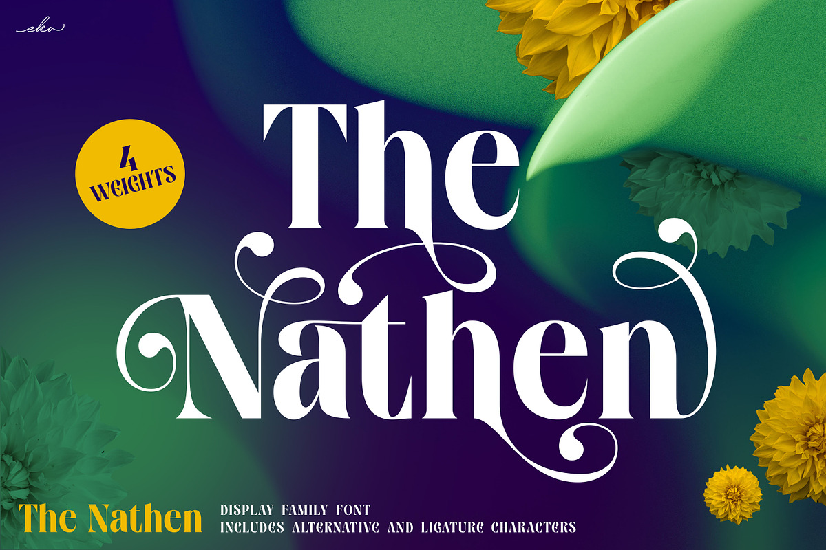 Nathen - Elegant Serif Display Font, a Serif Font by Ekahermawan (Photo 1 of 12)