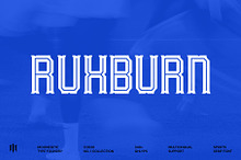 Ruxburn - Modern Sports Serif Font