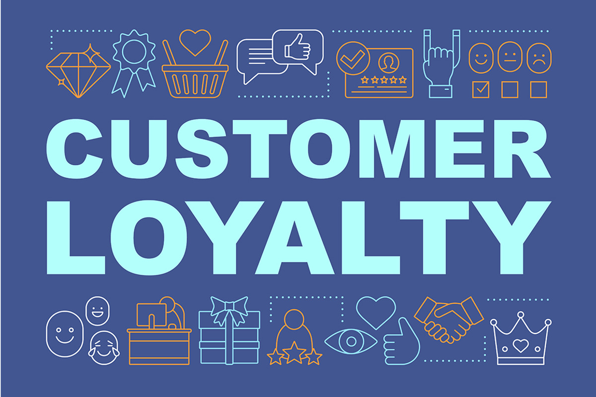Customer loyalty concepts banner, an Outline Icon by IMG Visuals