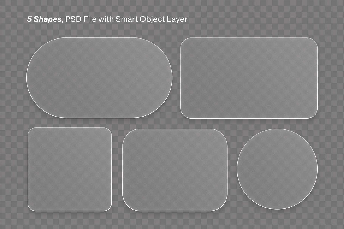 Frosted Glass Elements, an Object Graphic by DesignerCandies (Photo 2 of 5)