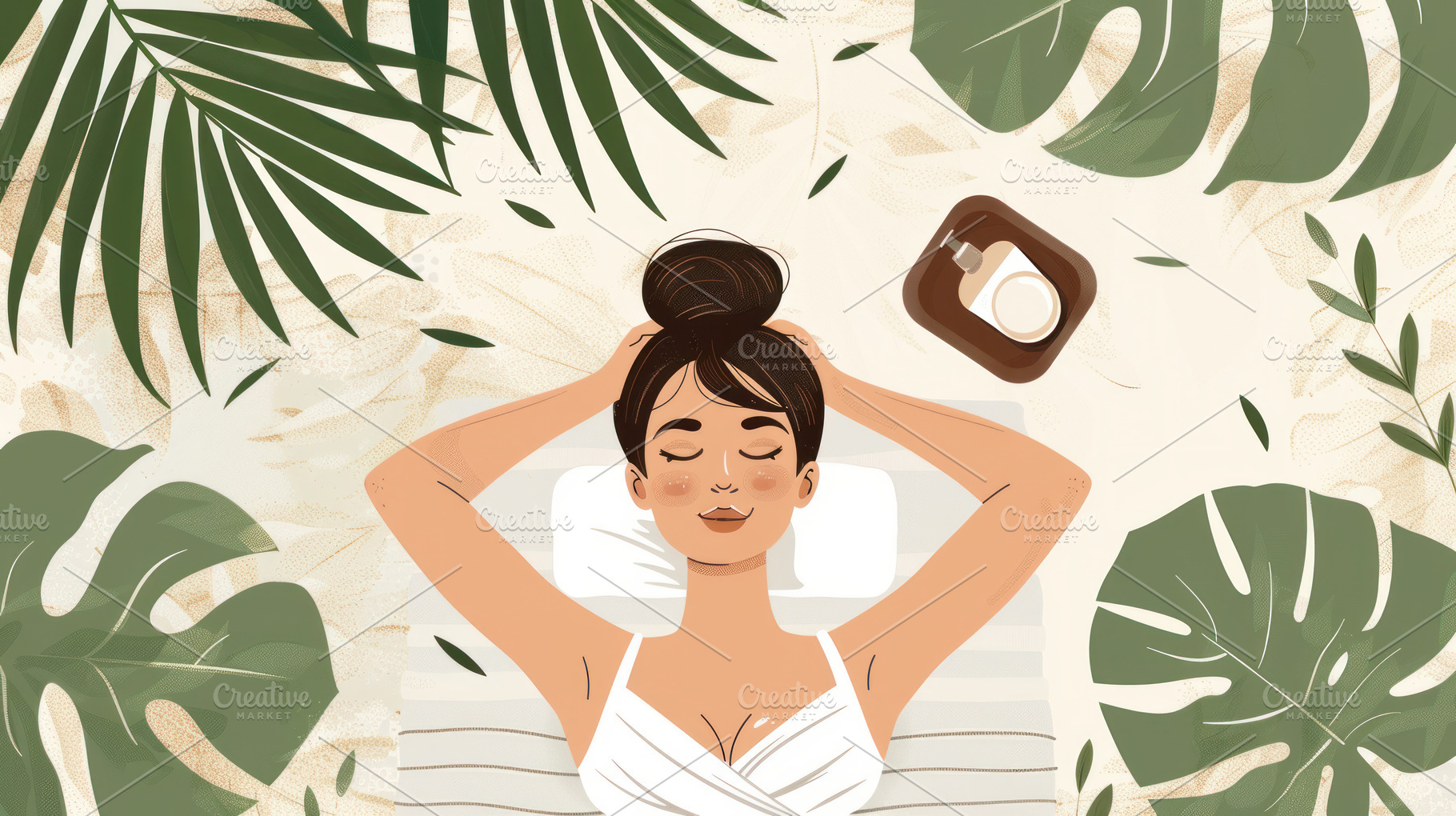 woman on spa procedures. Poster for design, a Photo by Pictures for you!!!!!!!!!
