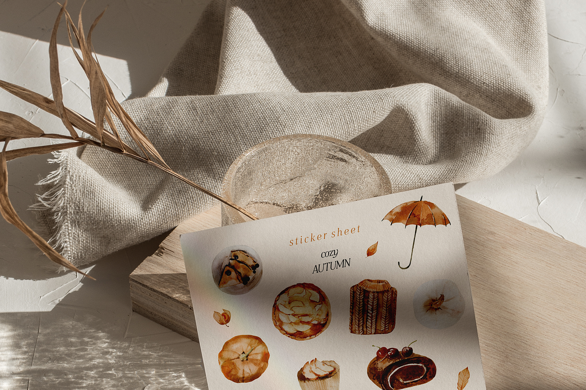 Fall illustration BOX - watercolor, a Seasonal Illustration by Youksy (Photo 8 of 10)