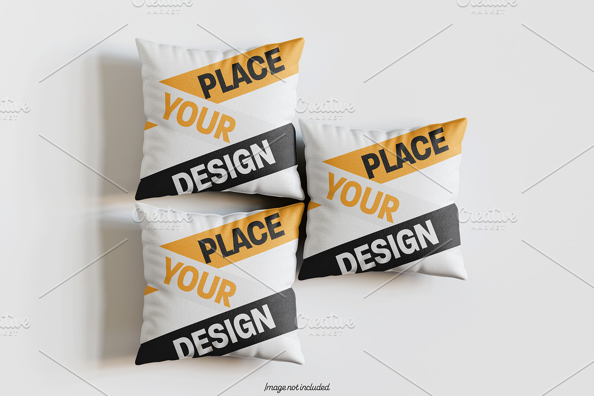 Square pillow mockup bundles, a Merchandise Mockup by Ambo Ampeng (Photo 31 of 32)