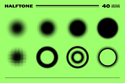 40 Halftone Vector Shapes, an Object Graphic by Pykhtik Design Shop (Thumbnail 3 of 6)
