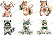 Christmas Woodland Cute Animals Fair, an Illustration by designcity5 (Thumbnail 2 of 5)