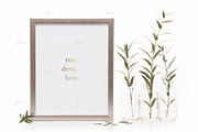 Silver styled frame isolated mockup, a Print Template by JustLikeMyDesktop (Thumbnail 2 of 3)