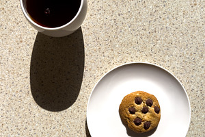 Chocolate Chip Cookie And Coffee High Contrast, a Food & Drink Photo by THP Creative