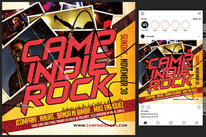 Camp Indie Rock Flyer