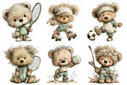 Teddy Bear Sports Clipart, an Illustration by Daily.Designs (Thumbnail 6 of 7)
