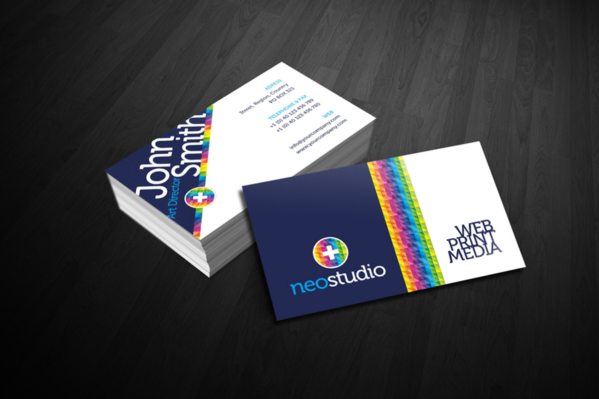 RW NeoStudio Modern Identity + Logo, a Stationery Template by Reclameworks (Photo 2 of 5)