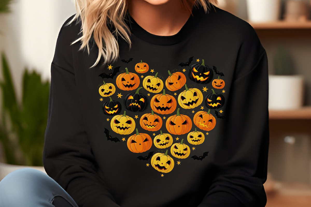 Halloween Pumpkin Heart PNG, an Illustration by Designworld (Photo 6 of 6)