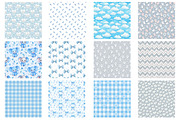 Baby Boy Patterns Blue Digital, a Background Photo by Wow Magic (Thumbnail 2 of 2)