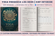 Yoga Progress Log Book, a Design Template by Book2bees (Thumbnail 1 of 5)