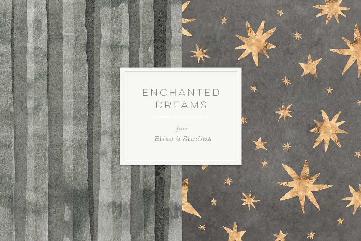 Enchanted Dreams & Golden Hygge, a Pattern Graphic by Blixa 6 Studios (Photo 2 of 3)