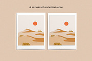 Desert Landscape and Clip Art, a Seasonal Illustration by Sweet Corner (Thumbnail 3 of 13)