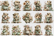Whimsical Fall Autumn Capybara, a Seasonal Illustration by Rose Art (Thumbnail 2 of 9)