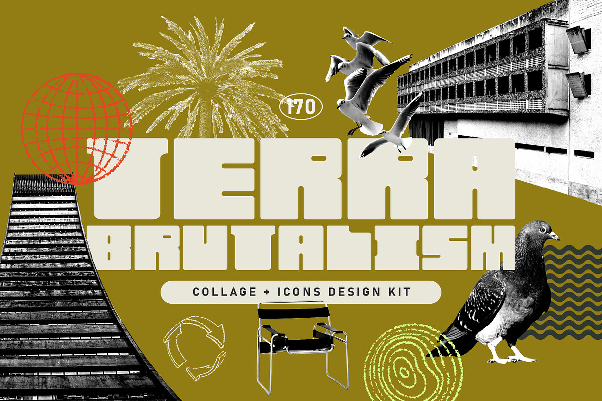 TERRA BRUTALISM Trend Design Kit, an Object Graphic by angelainthefields (Photo 1 of 13)