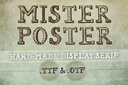 Mr Poster Font, a Serif Font by Frisk Shop (Thumbnail 1 of 4)