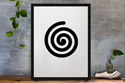 Spiral Silhouette SVG, an Object Illustration by newminddesign (Thumbnail 3 of 3)