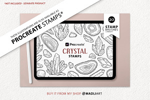 Crystals Vector Clipart Bundle