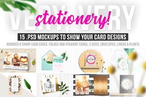 Very, Very Stationery! Card Mockups