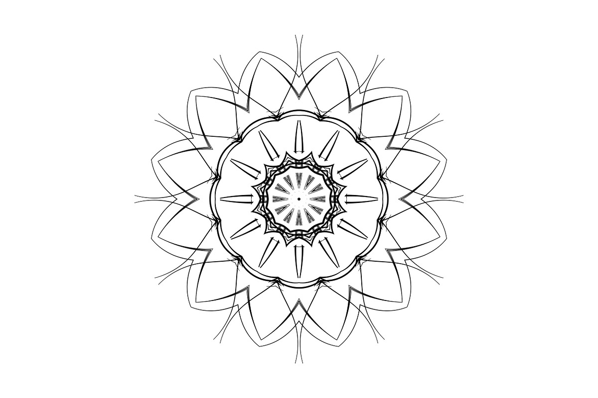 Modern Black and White Mandala Pack, a Decorative Illustration by NJ Himel (Photo 87 of 101)