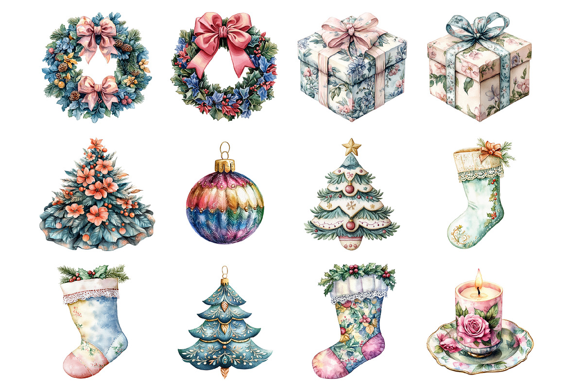 Grand Millennial Christmas, an Illustration by Design Market (Photo 4 of 4)