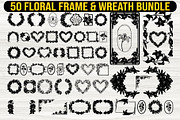 50 Heart Floral Frame & Wreath, an Illustration by BIPLOB EXPERT (Thumbnail 1 of 4)