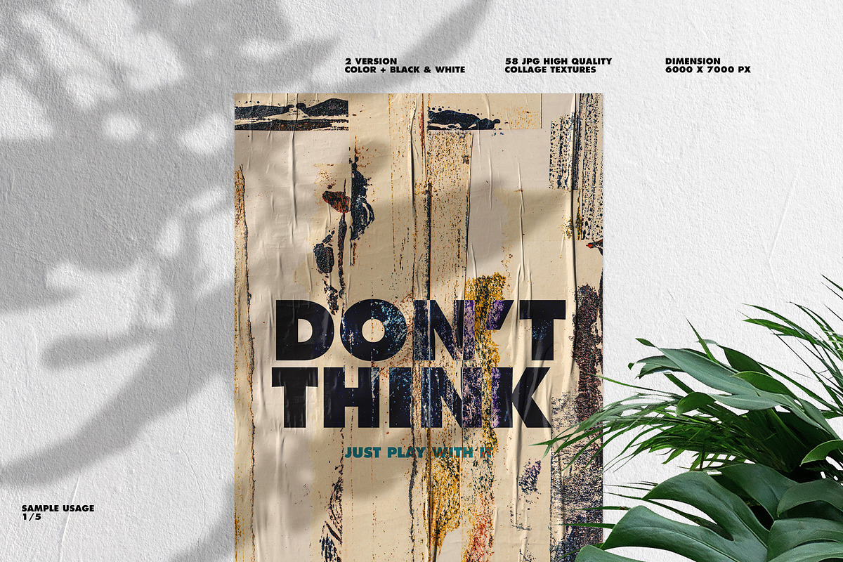 Pogade: 58 High Res Collage Textures, a Texture Graphic by nicholasasmita (Photo 6 of 10)