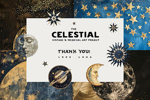 CELESTIAL Vintage Surreal Collage