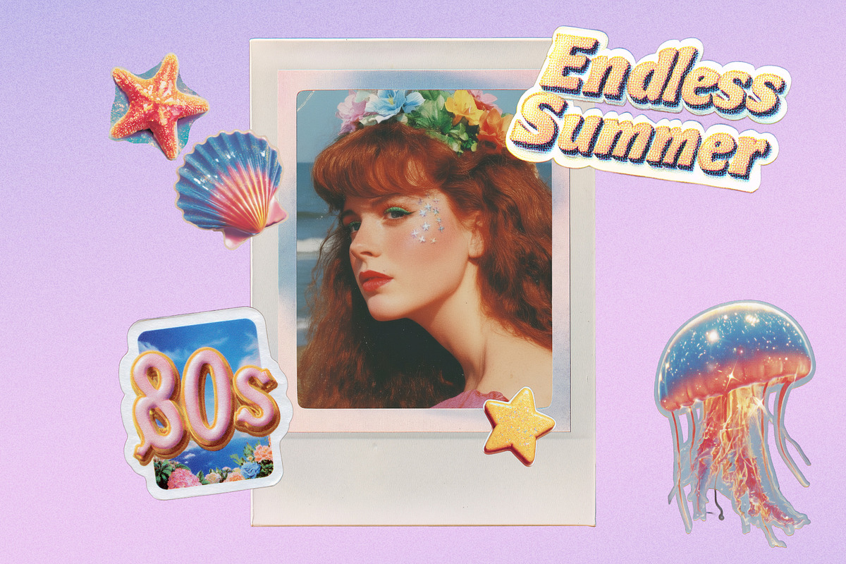 80s Retro Aesthetic Collage Elements, a Graphic by foxsong (Photo 2 of 7)