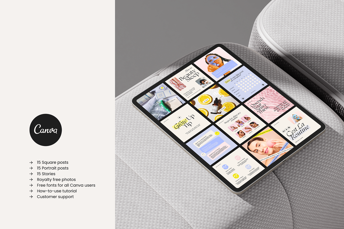 Beauty Instagram Templates – Canva, a Social Media Template by Karisma Studio (Photo 6 of 6)