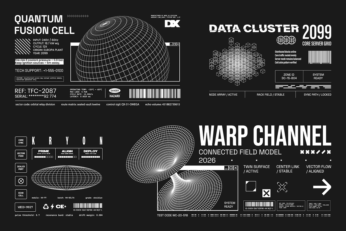 Industrial Micrographics Vector Pack, an Object Graphic by SergeyBitos (Photo 3 of 11)
