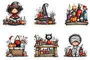 Halloween Crafting Clipart Bundle, a Seasonal Illustration by CreationArt (Thumbnail 5 of 7)