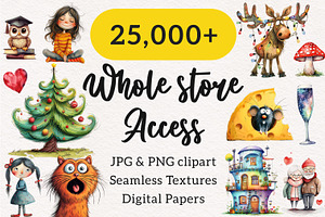 Whole Store - Clipart, Patterns