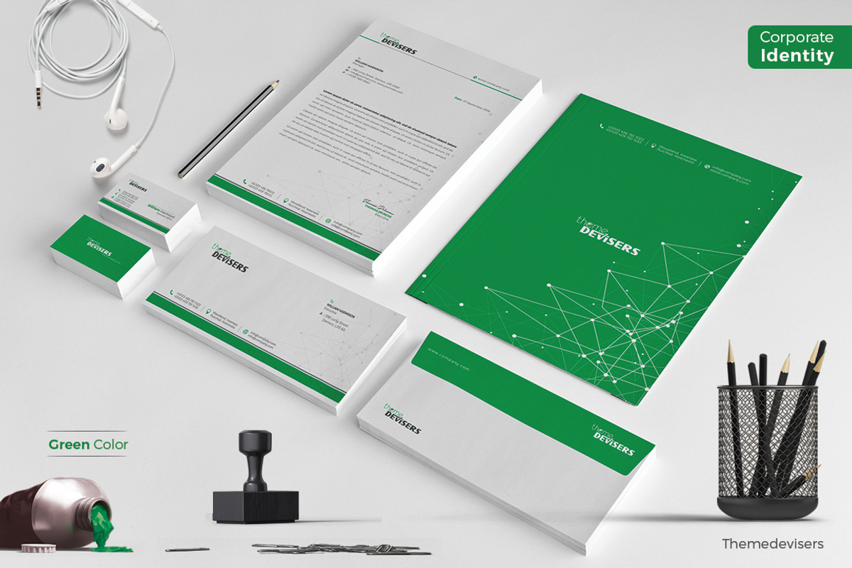 Corporate Identity, a Stationery Template by ThemeDevisers (Photo 12 of 12)