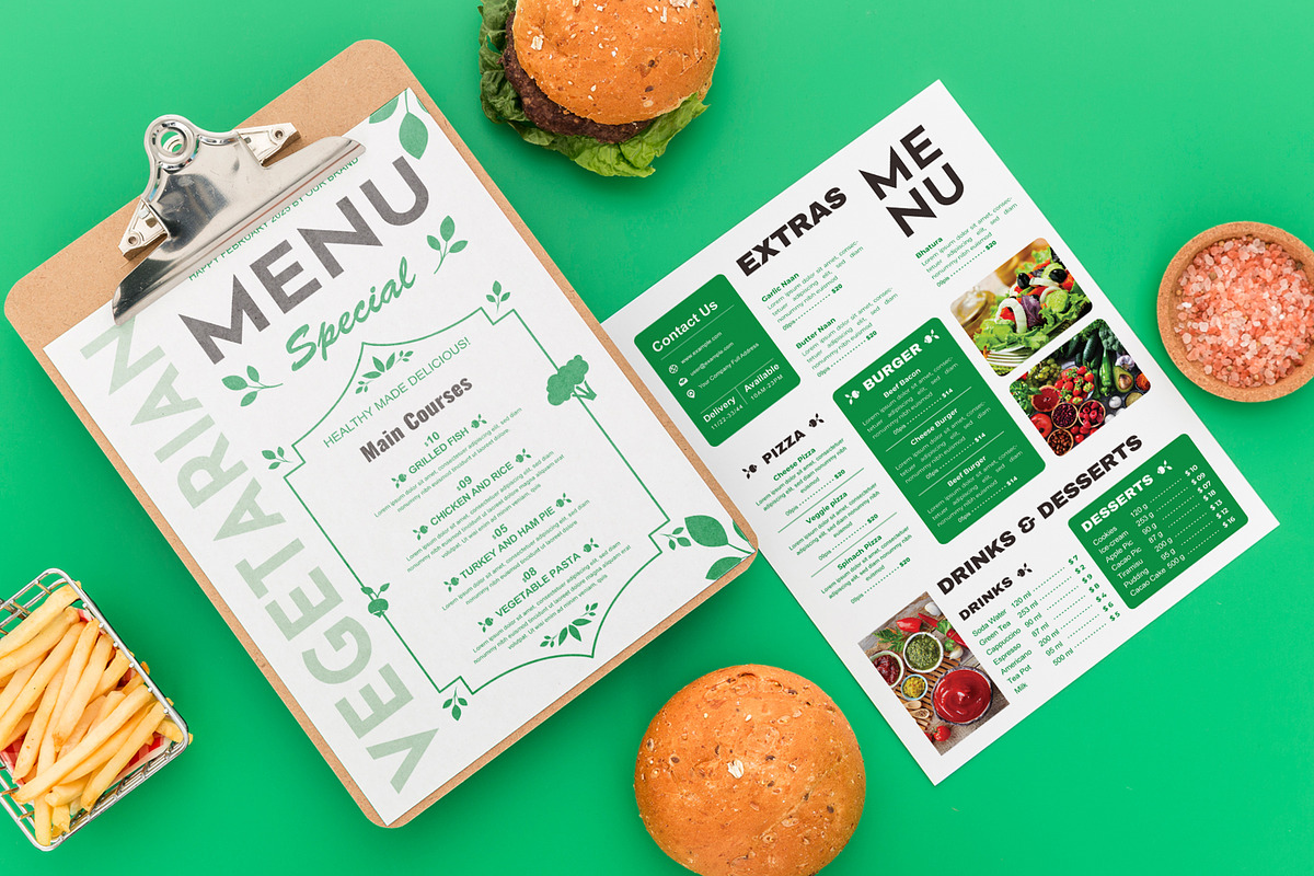 Food Menu Design Layout