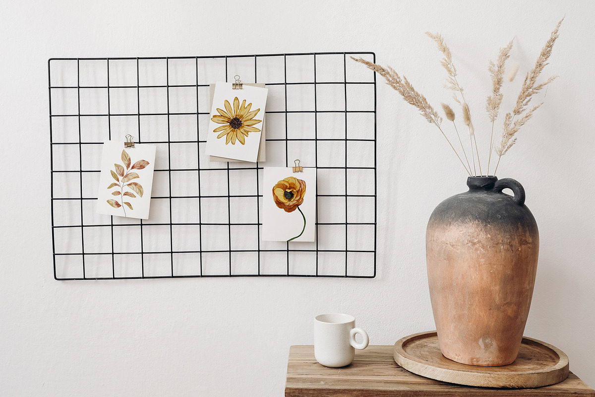 Rustic Fall Watercolor Dried flowers, a Decorative Illustration by SunnyAfternoons (Photo 8 of 14)