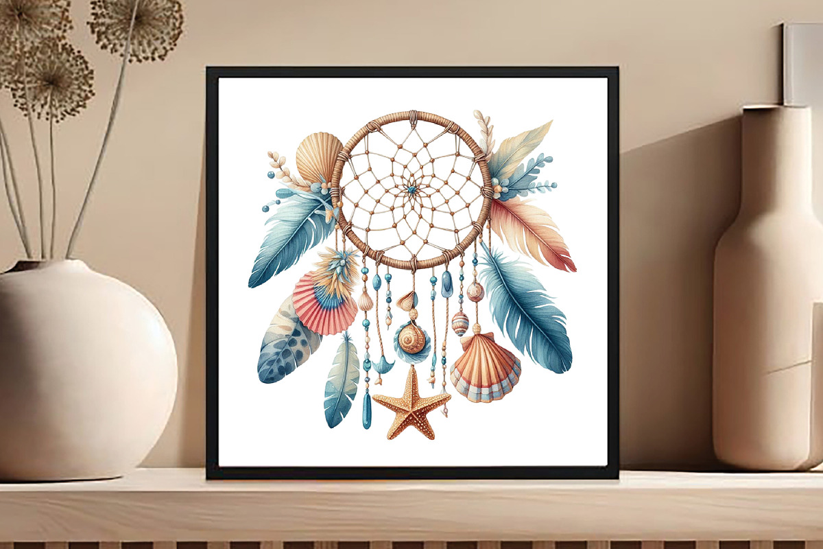 OCEAN Boho, Summer Clipart, an Illustration by DreamCafeArt (Photo 5 of 5)