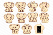 Magnets with names of elephants svg, a Pattern Graphic by MegaPrezencik (Thumbnail 2 of 5)