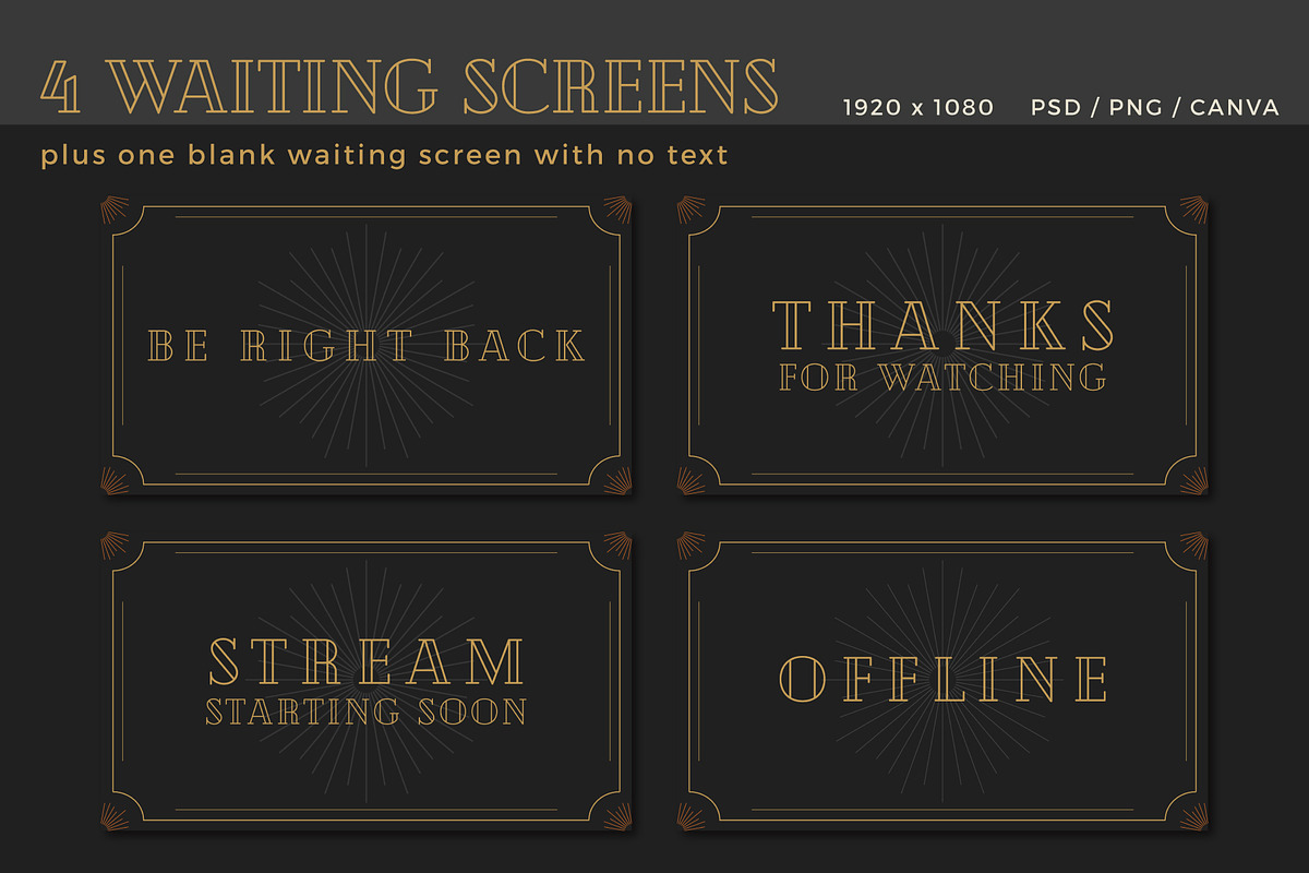 Streaming: Art Deco Mystic, a Social Media Template by Liseno Designs (Photo 2 of 7)