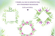 Watercolor Pink Flowers, an Illustration by Olesya Agudova (Thumbnail 3 of 8)