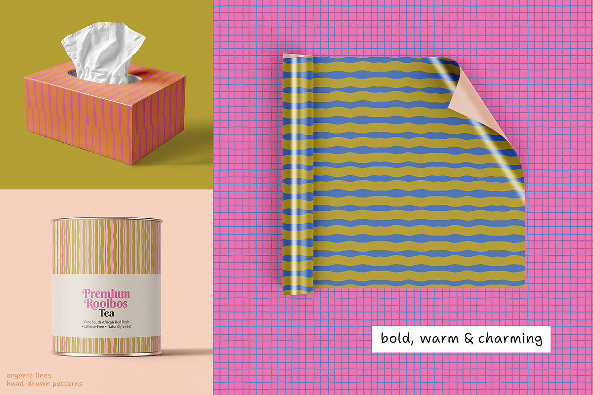 Organic Lines – Seamless Patterns, a Pattern Graphic by iliveinoctober (Photo 9 of 11)