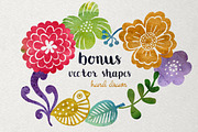Watercolor designers pack, a Layer Style Add-On by ZiziMarket (Thumbnail 6 of 6)