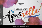 Watercolor Vector Styles Illustrator, a Layer Style Add-On by Graphic Spirit (Thumbnail 2 of 6)