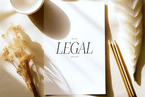 US Legal Size Mockup, a Mockup by Creatif Foundry